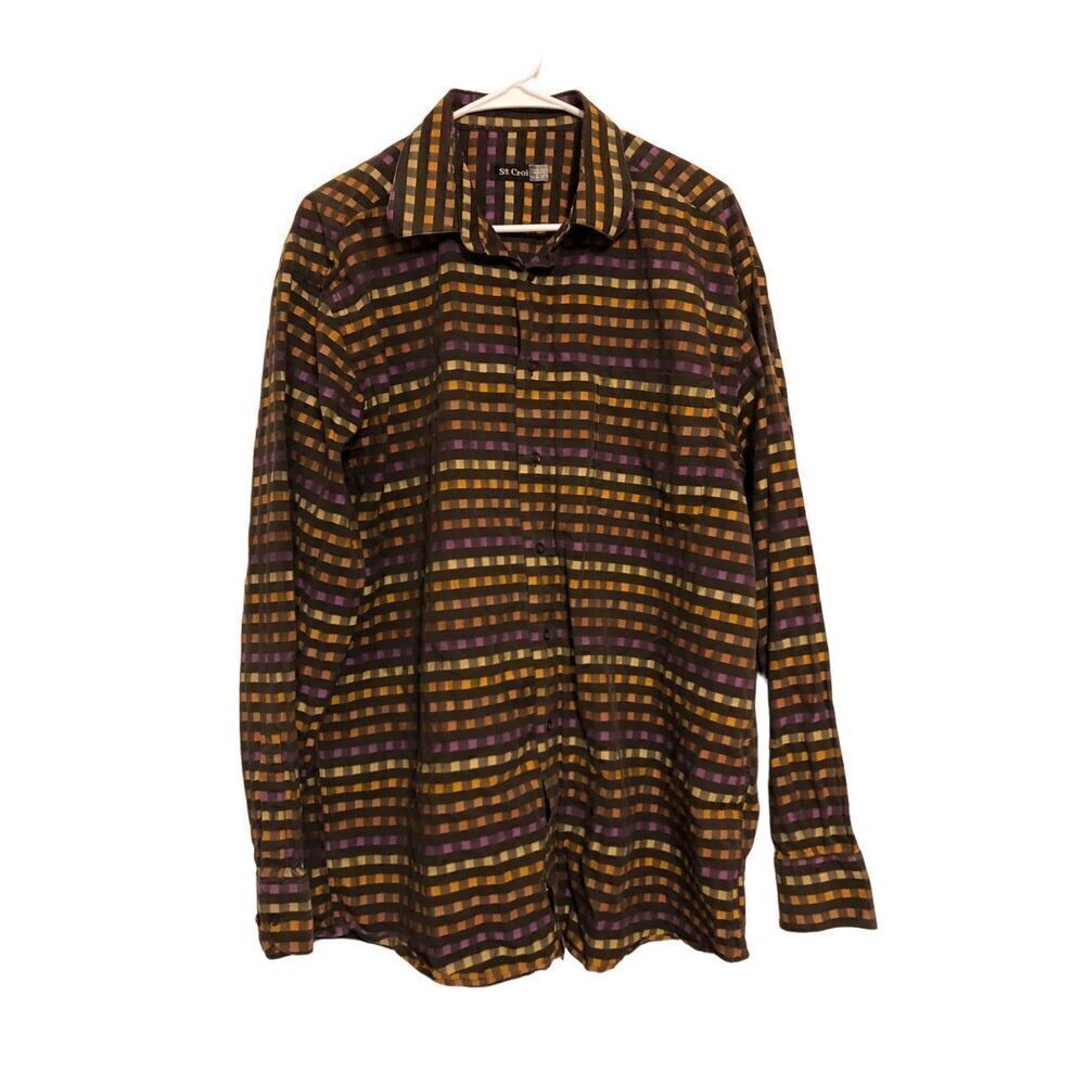 Vintage Men’s St. Croix Multi Color Button Down Shirt